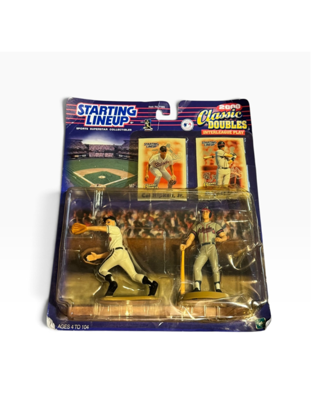 Y2k 2000 Starting Lineup MLB Action Figures Cal Ripken Jr & Chipper Jones Set